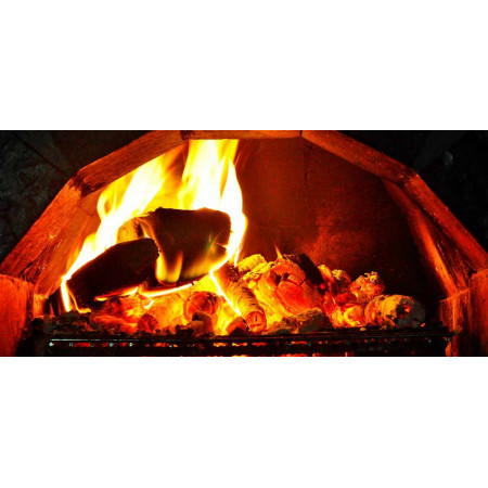 Heater with an fiery photo, Fire series, 006