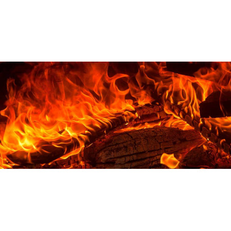 Heater with an fiery photo, Fire series, 010