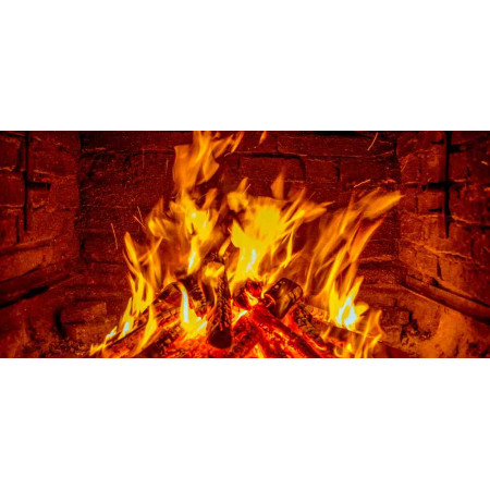 Heater with an fiery photo, Fire series, 013