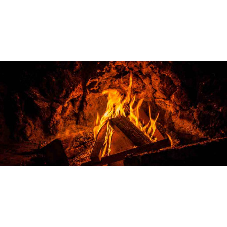 Heater with an fiery photo, Fire series, 015