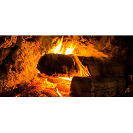 Heater with an fiery photo, Fire series, 016