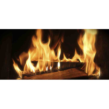 Heater with an fiery photo, Fire series, 019