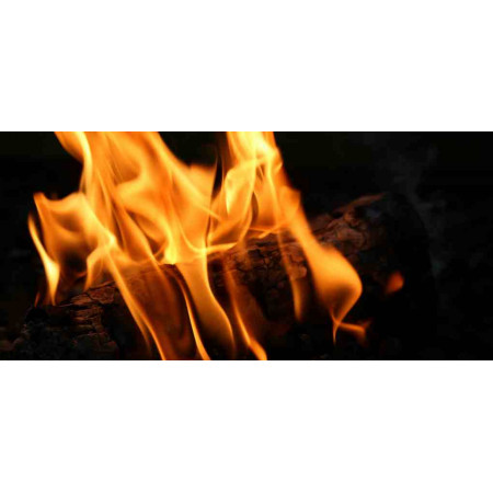 Heater with an fiery photo, Fire series, 021