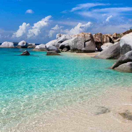 Принт "Hon Kho Beach" квадратный, серия Море, 045