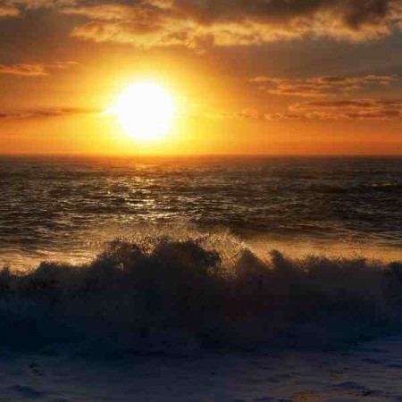 Electric Heater with an natural image Sea series, 047